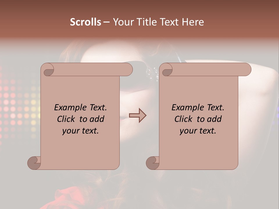 Young Club Girl PowerPoint Template