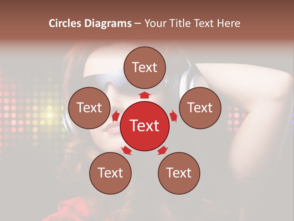 Young Club Girl PowerPoint Template