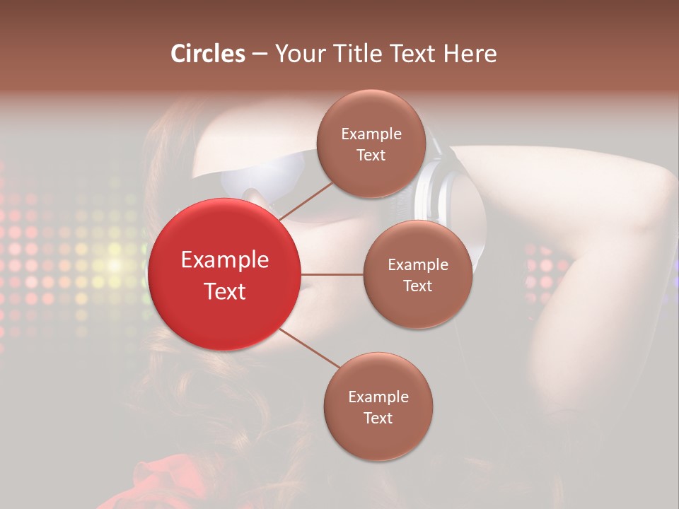 Young Club Girl PowerPoint Template