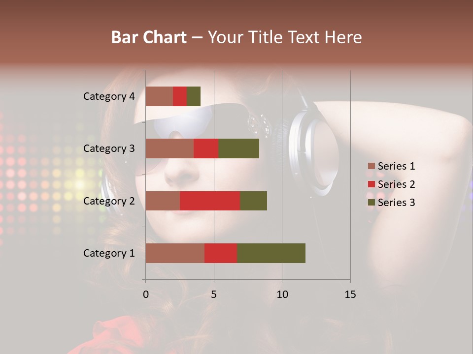 Young Club Girl PowerPoint Template