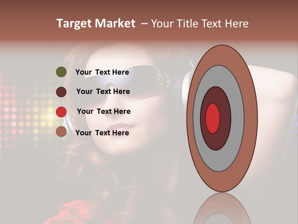 Young Club Girl PowerPoint Template