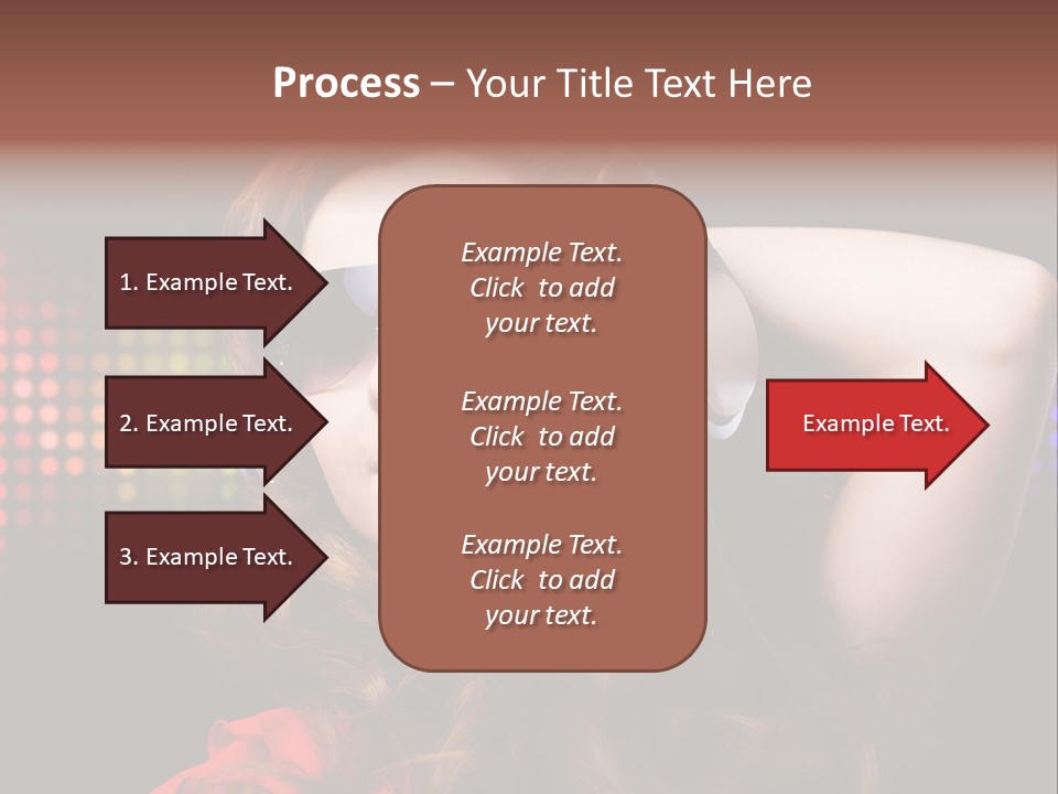 Young Club Girl PowerPoint Template