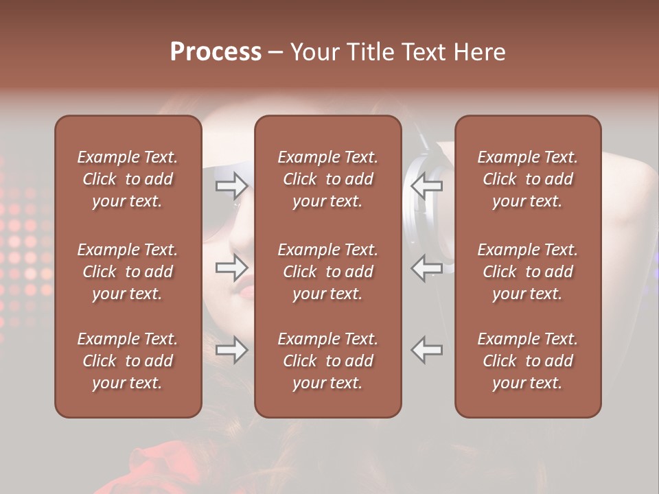 Young Club Girl PowerPoint Template