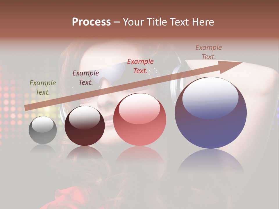 Young Club Girl PowerPoint Template