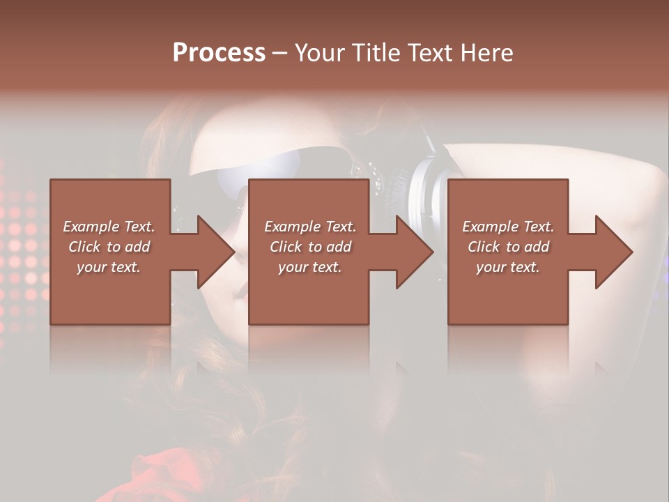 Young Club Girl PowerPoint Template
