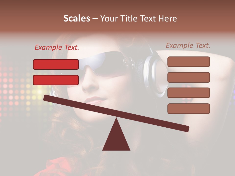 Young Club Girl PowerPoint Template