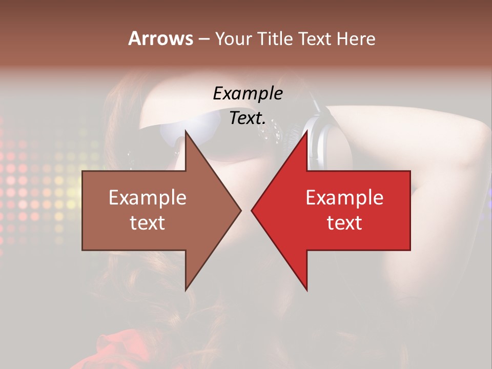 Young Club Girl PowerPoint Template