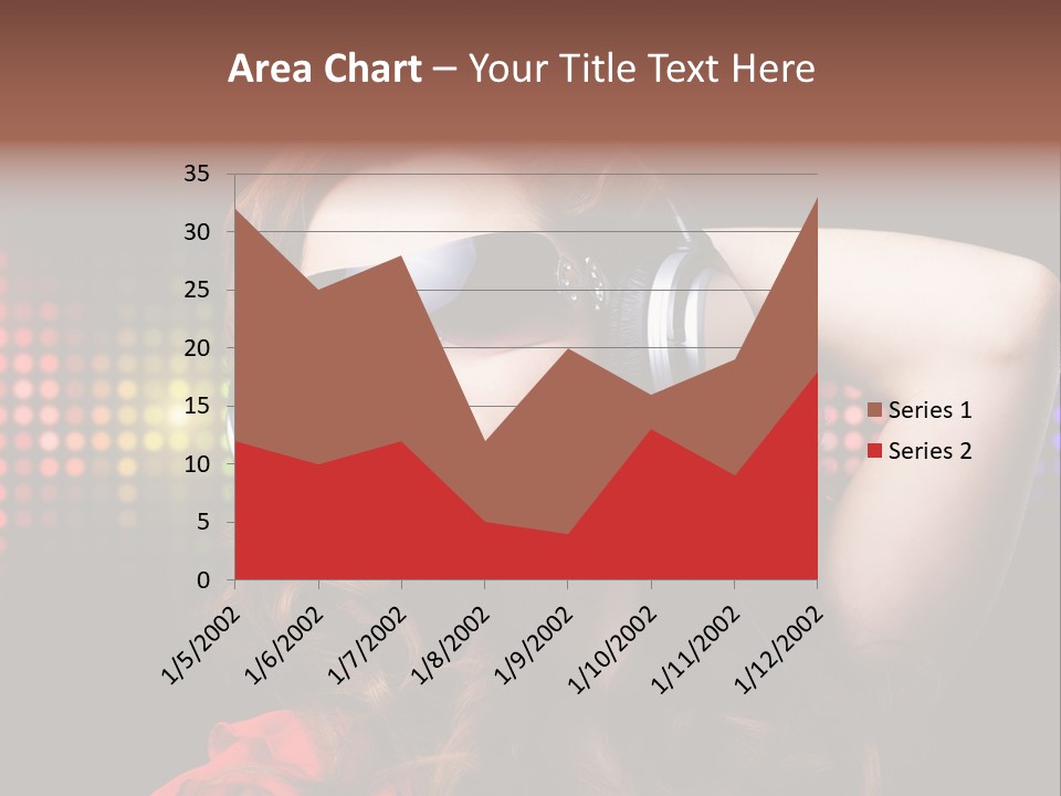 Young Club Girl PowerPoint Template