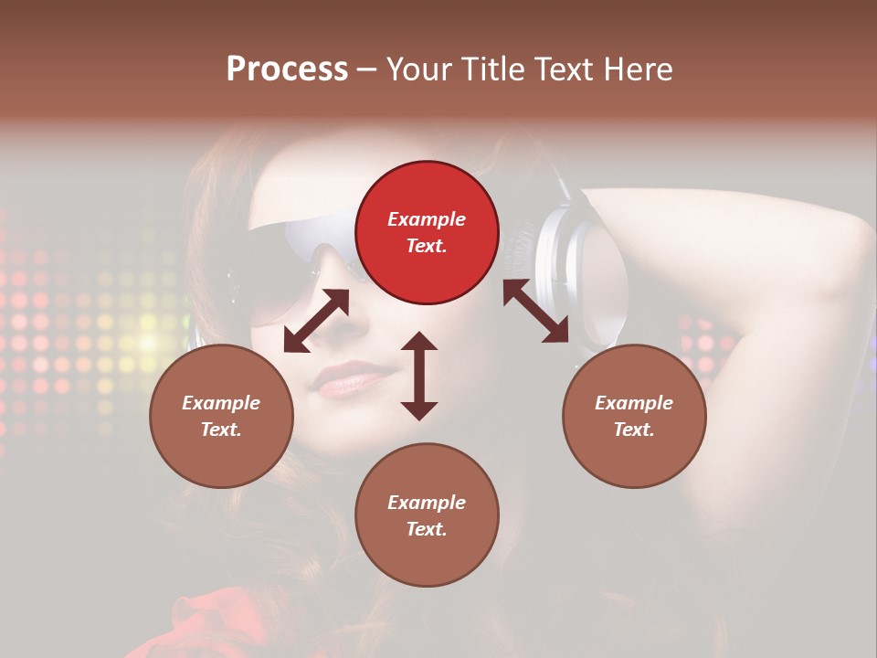 Young Club Girl PowerPoint Template