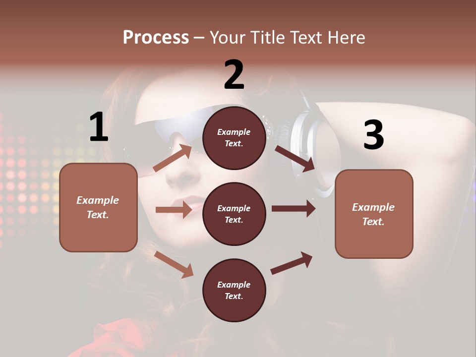 Young Club Girl PowerPoint Template