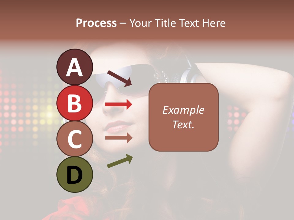 Young Club Girl PowerPoint Template