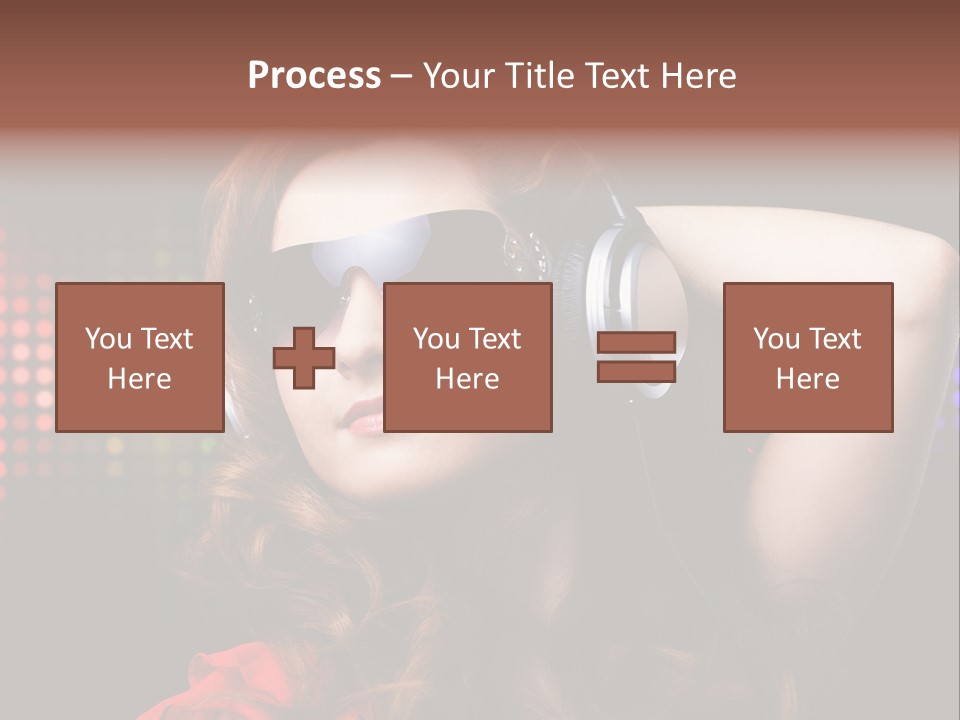 Young Club Girl PowerPoint Template