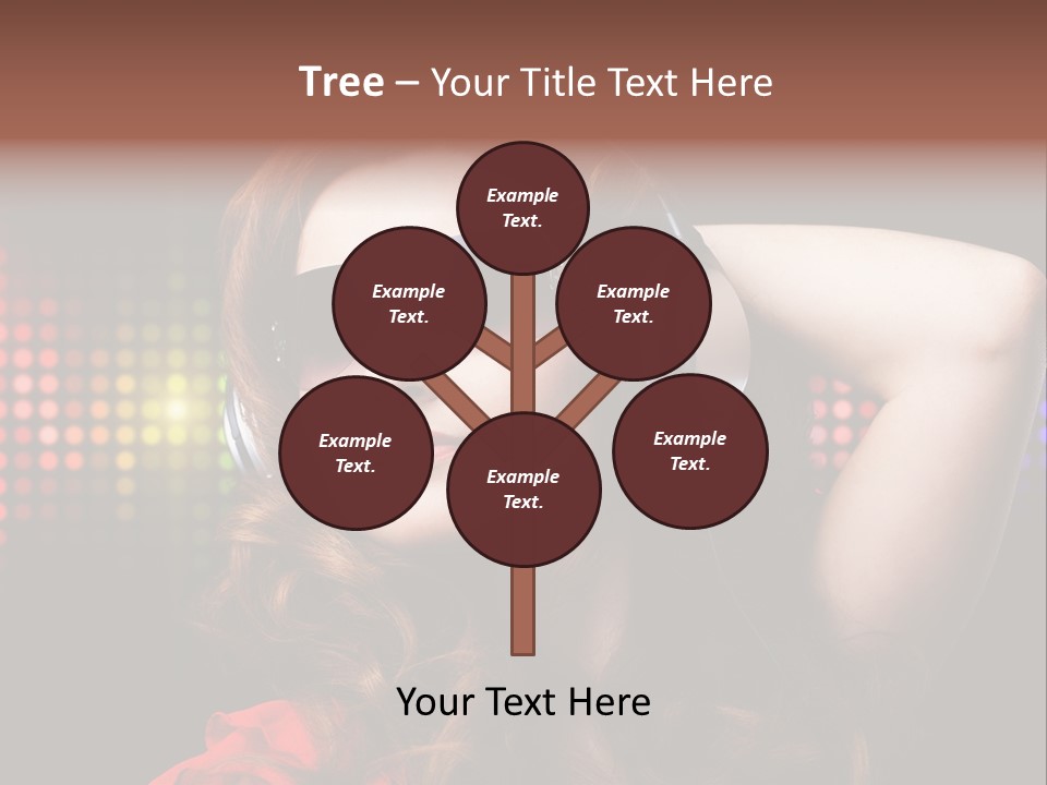 Young Club Girl PowerPoint Template