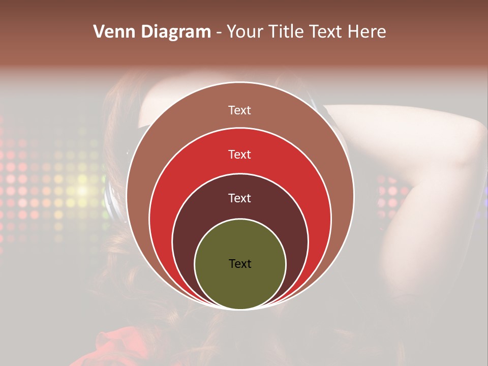 Young Club Girl PowerPoint Template