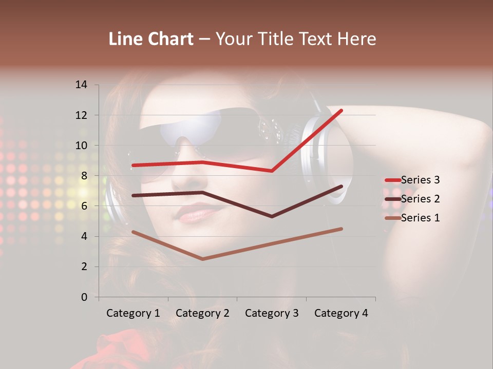 Young Club Girl PowerPoint Template