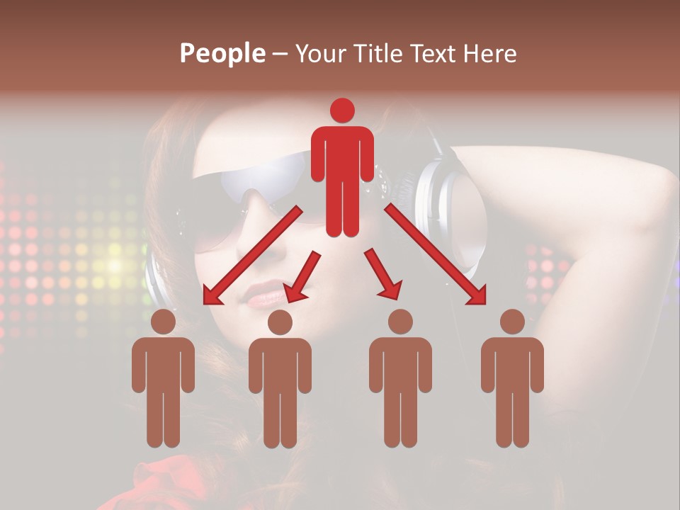 Young Club Girl PowerPoint Template