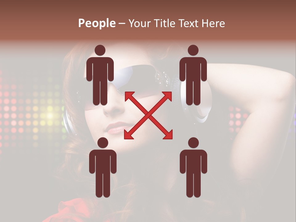 Young Club Girl PowerPoint Template