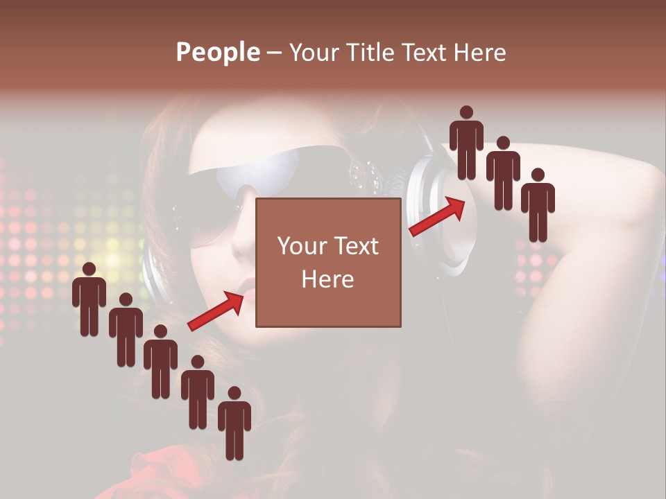 Young Club Girl PowerPoint Template