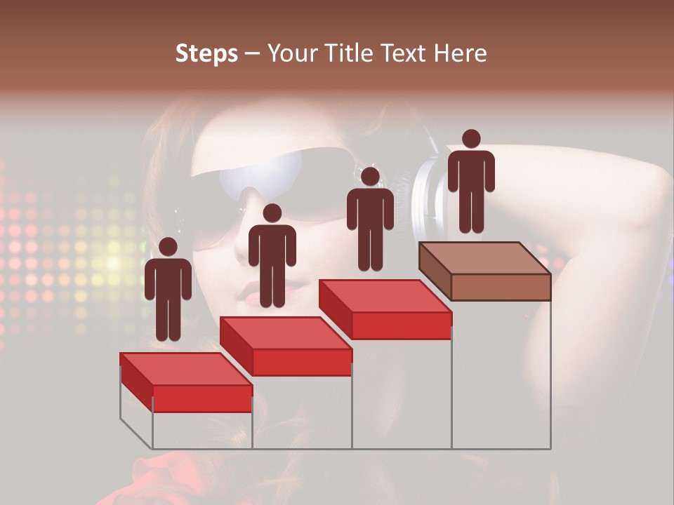 Young Club Girl PowerPoint Template