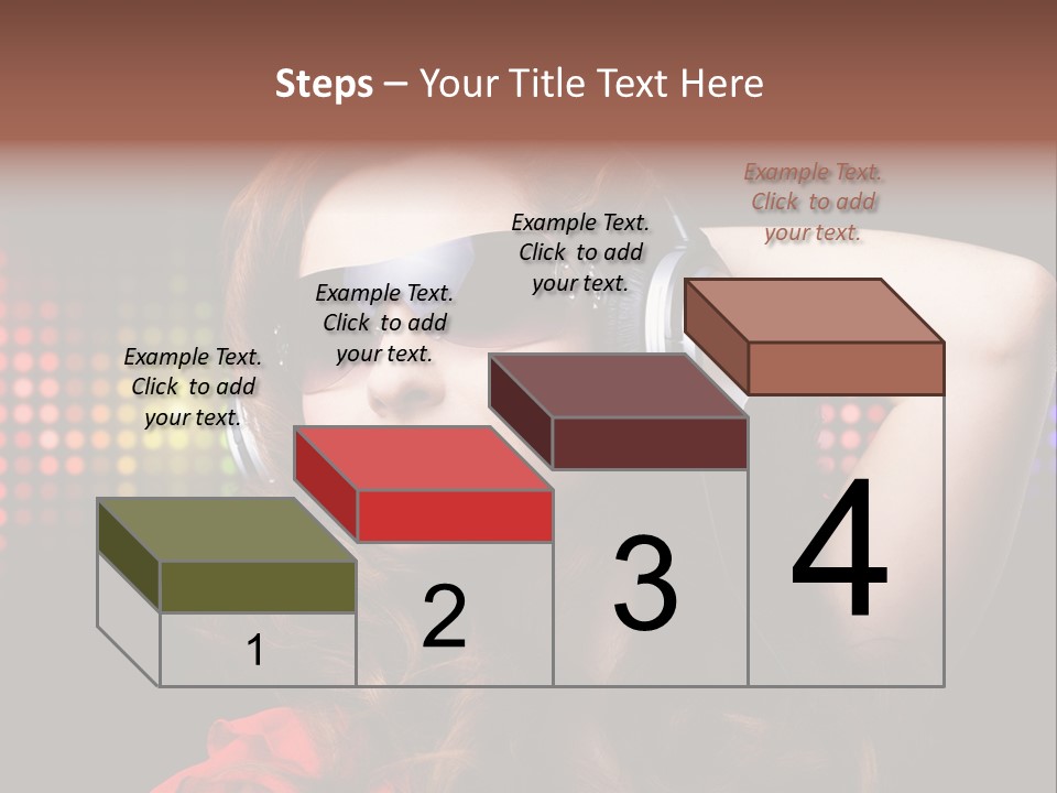 Young Club Girl PowerPoint Template