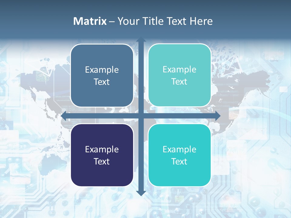 Globe Map Communications PowerPoint Template