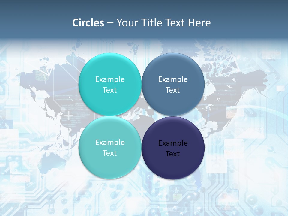 Globe Map Communications PowerPoint Template