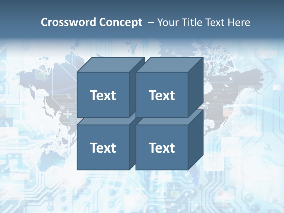 Globe Map Communications PowerPoint Template