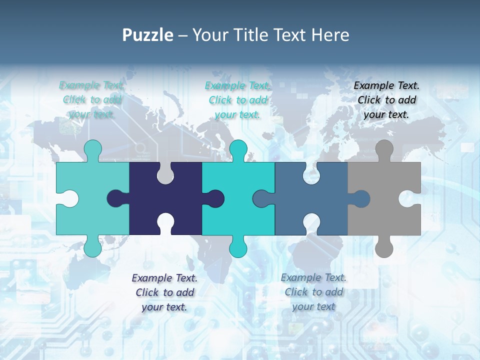 Globe Map Communications PowerPoint Template