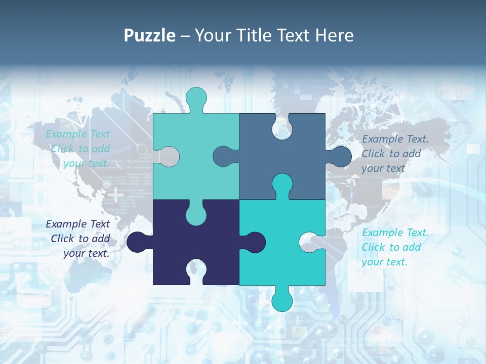 Globe Map Communications PowerPoint Template