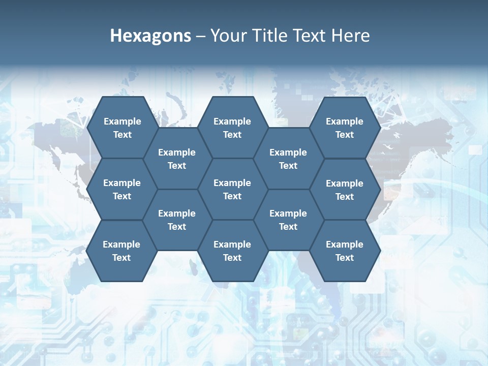 Globe Map Communications PowerPoint Template