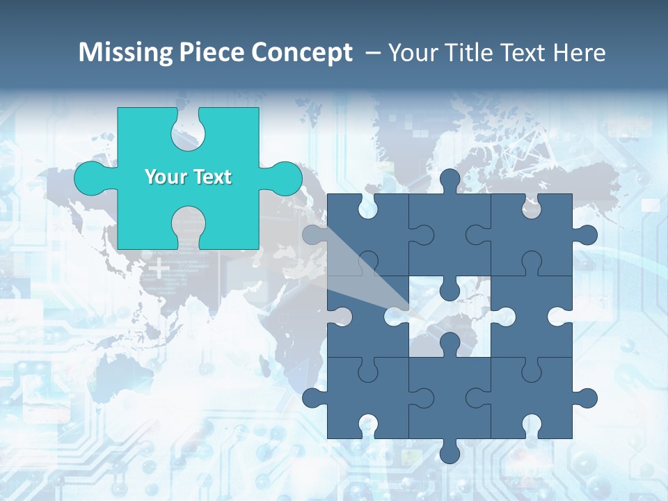 Globe Map Communications PowerPoint Template