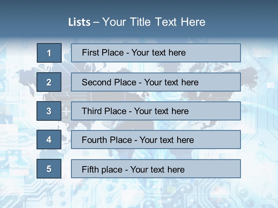 Globe Map Communications PowerPoint Template