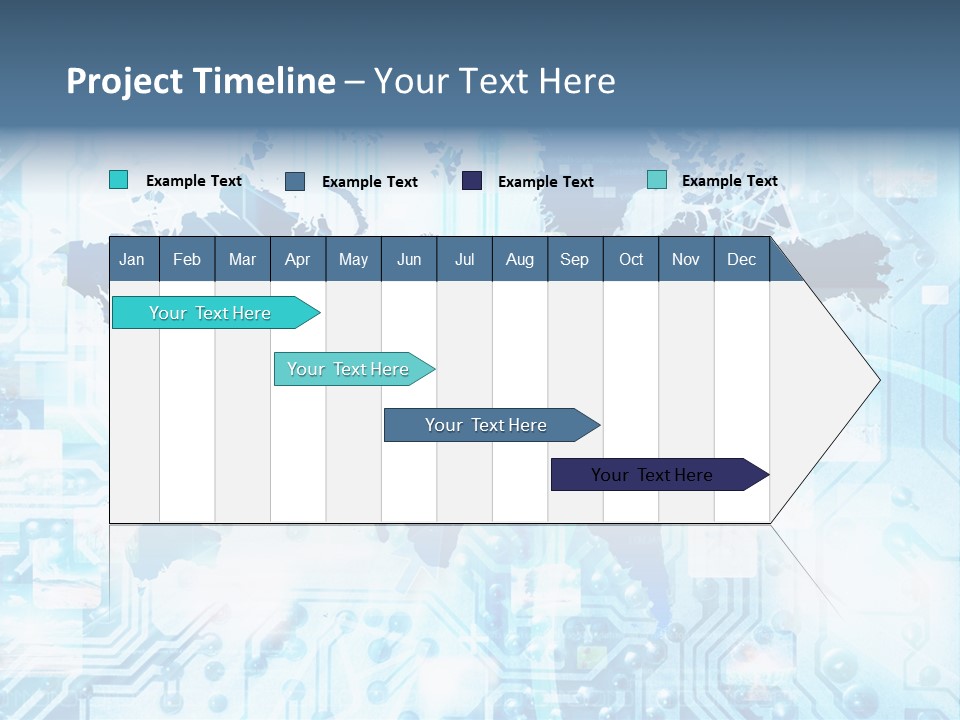 Globe Map Communications PowerPoint Template