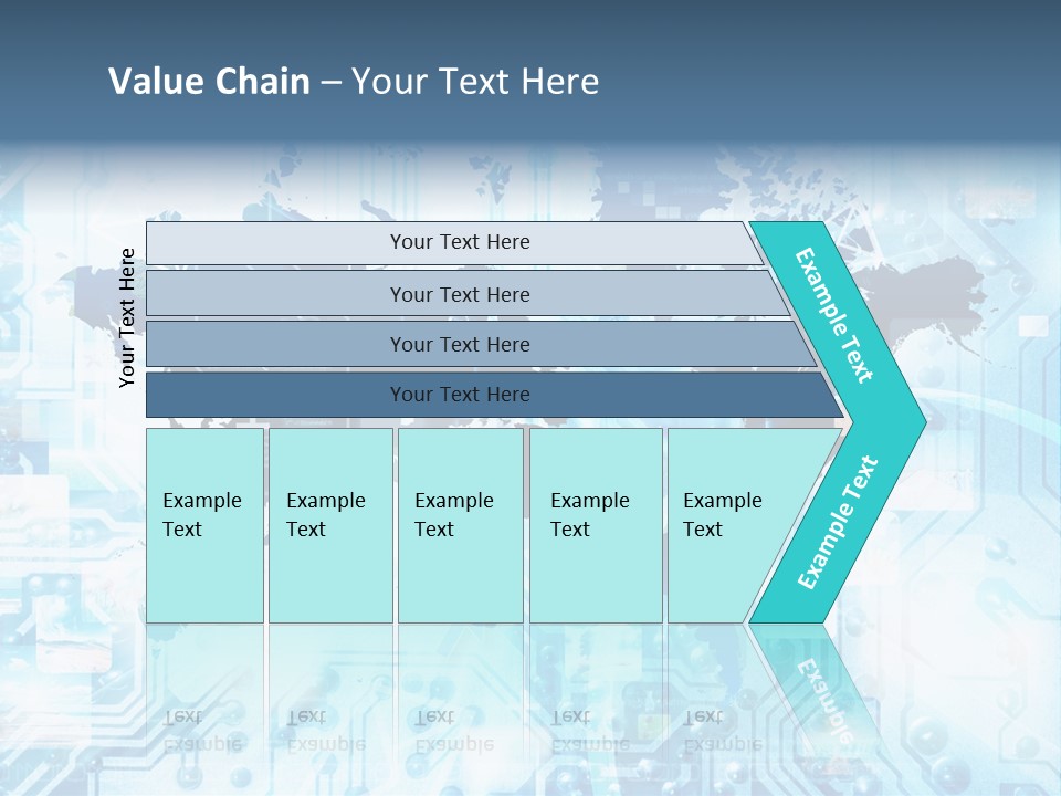 Globe Map Communications PowerPoint Template