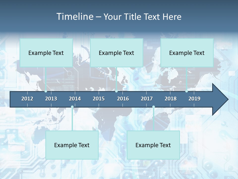 Globe Map Communications PowerPoint Template