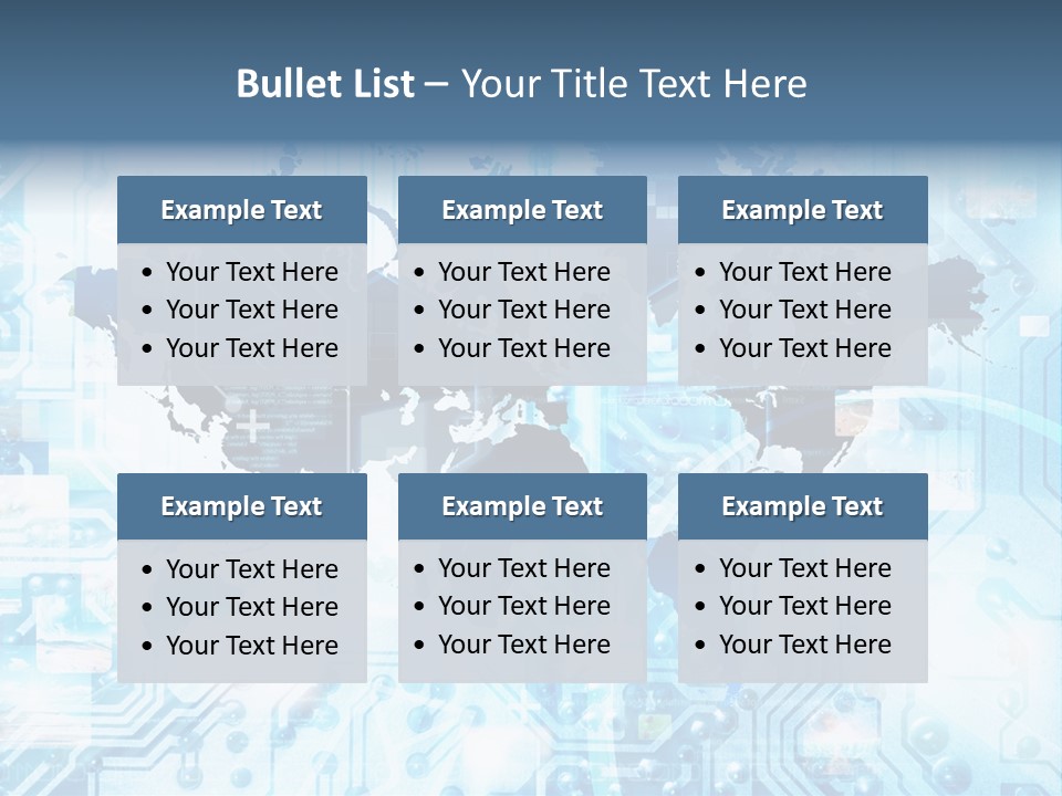 Globe Map Communications PowerPoint Template