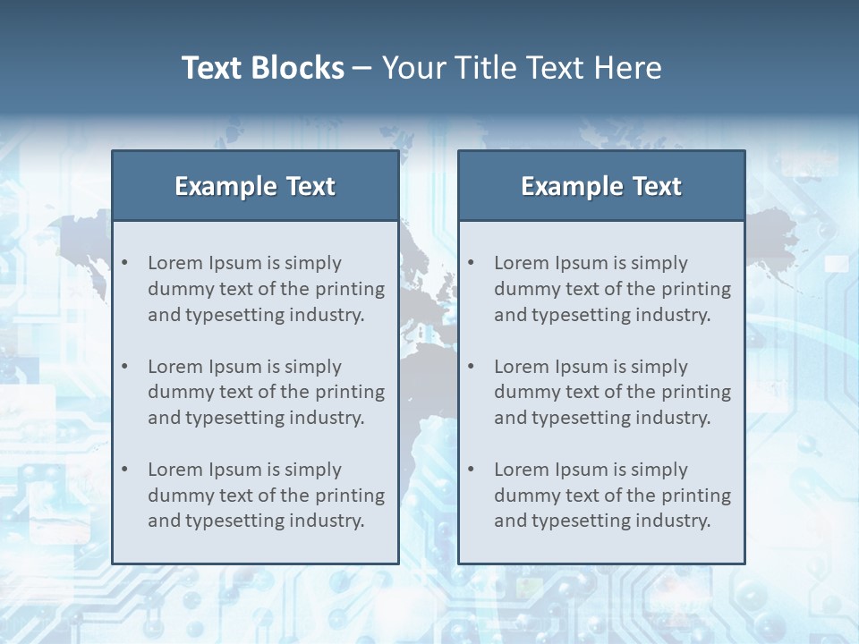 Globe Map Communications PowerPoint Template