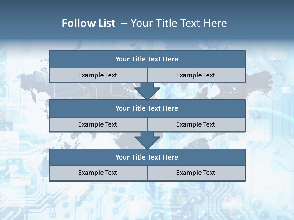 Globe Map Communications PowerPoint Template