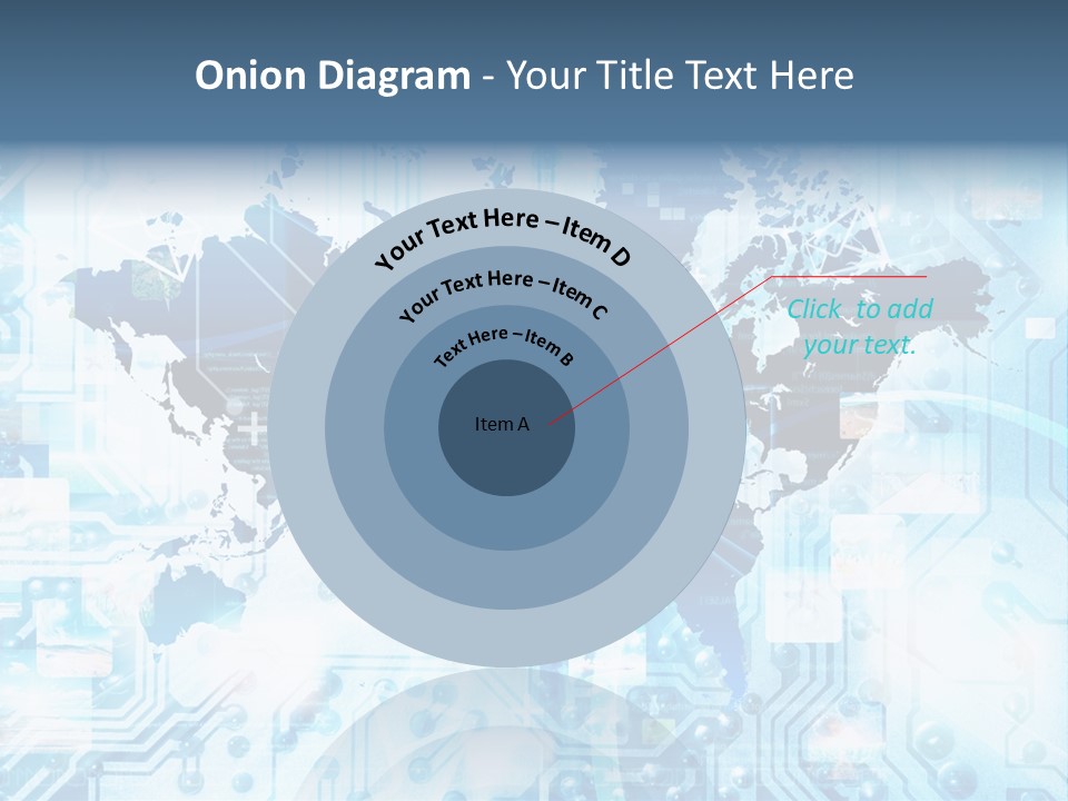 Globe Map Communications PowerPoint Template