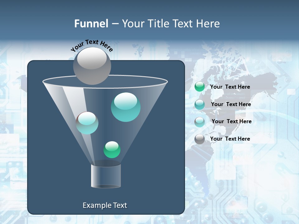 Globe Map Communications PowerPoint Template