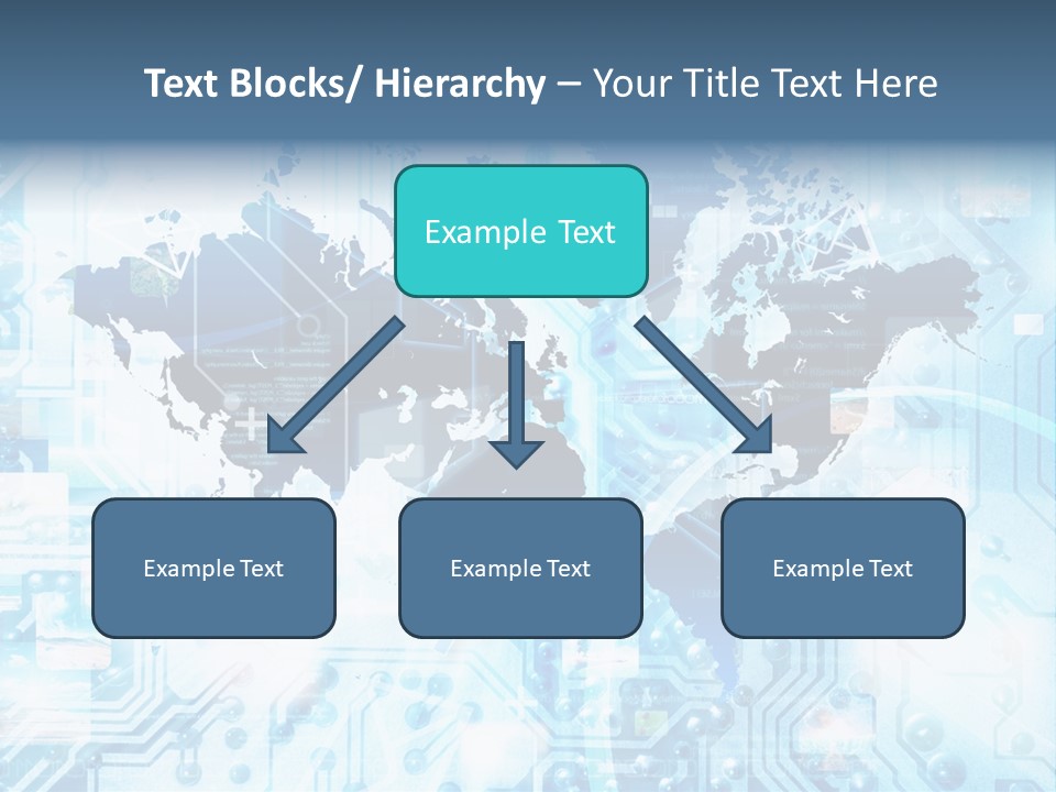 Globe Map Communications PowerPoint Template