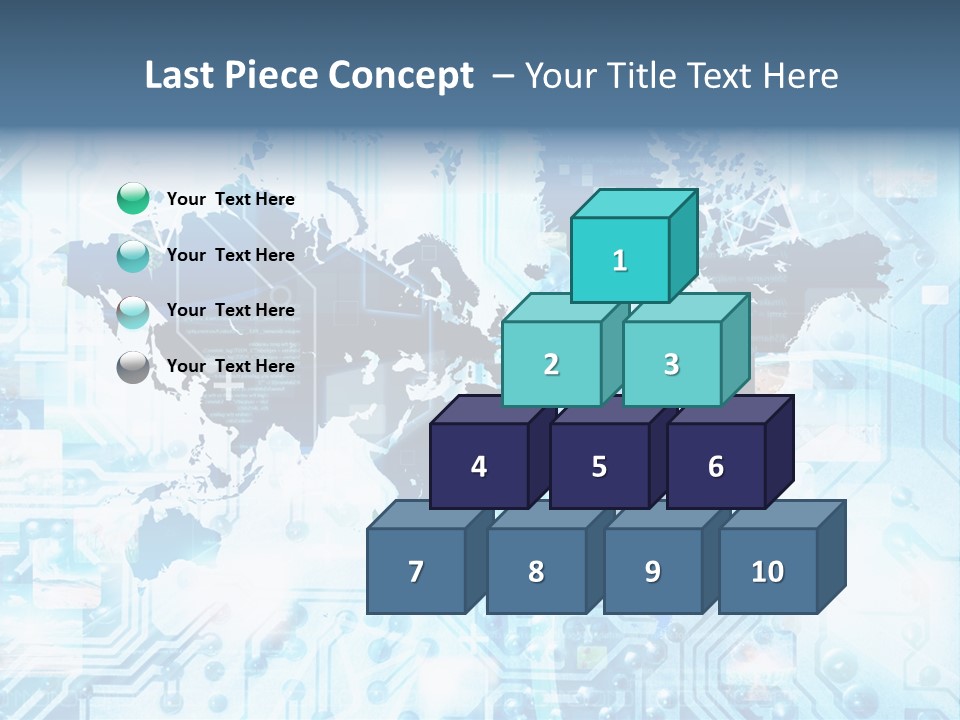 Globe Map Communications PowerPoint Template