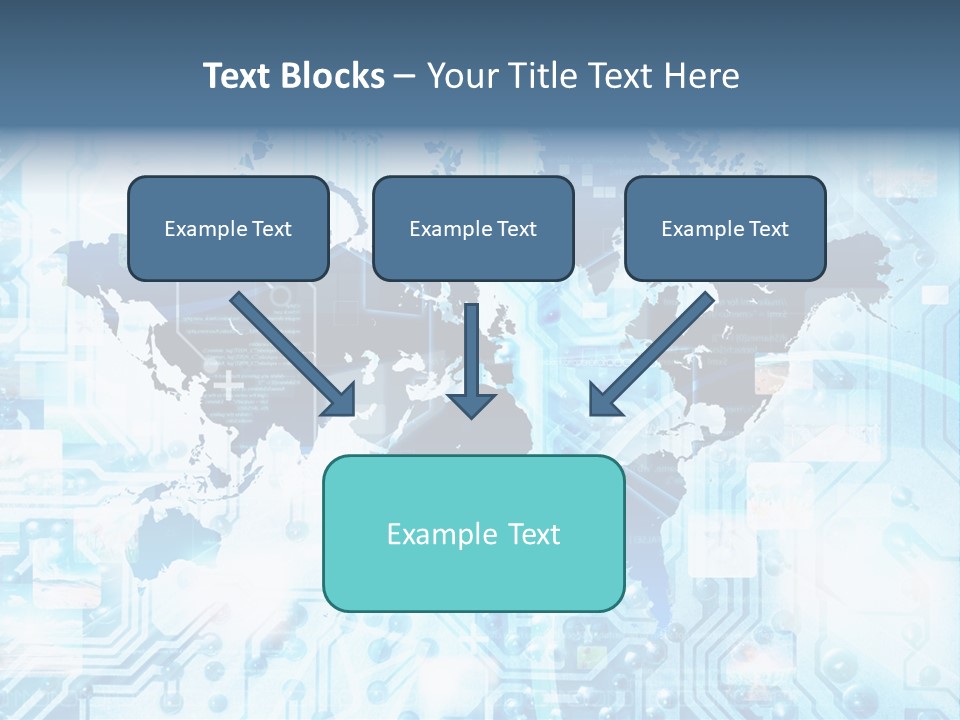 Globe Map Communications PowerPoint Template