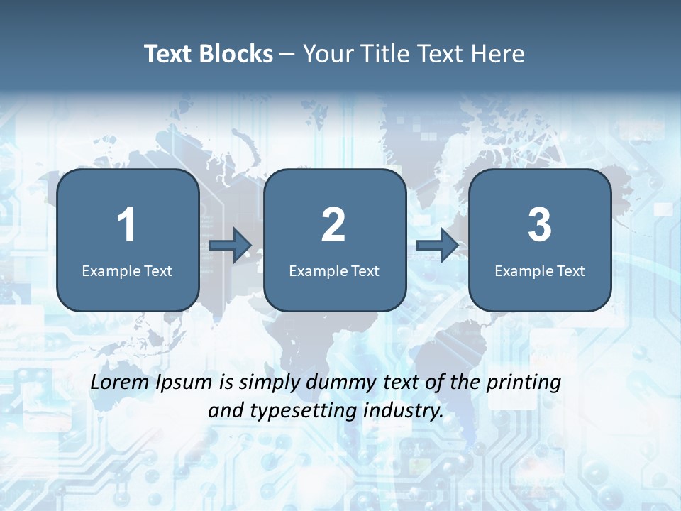 Globe Map Communications PowerPoint Template