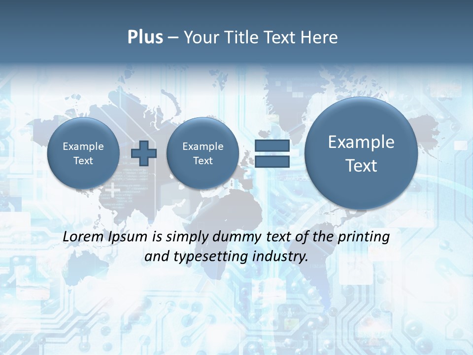 Globe Map Communications PowerPoint Template