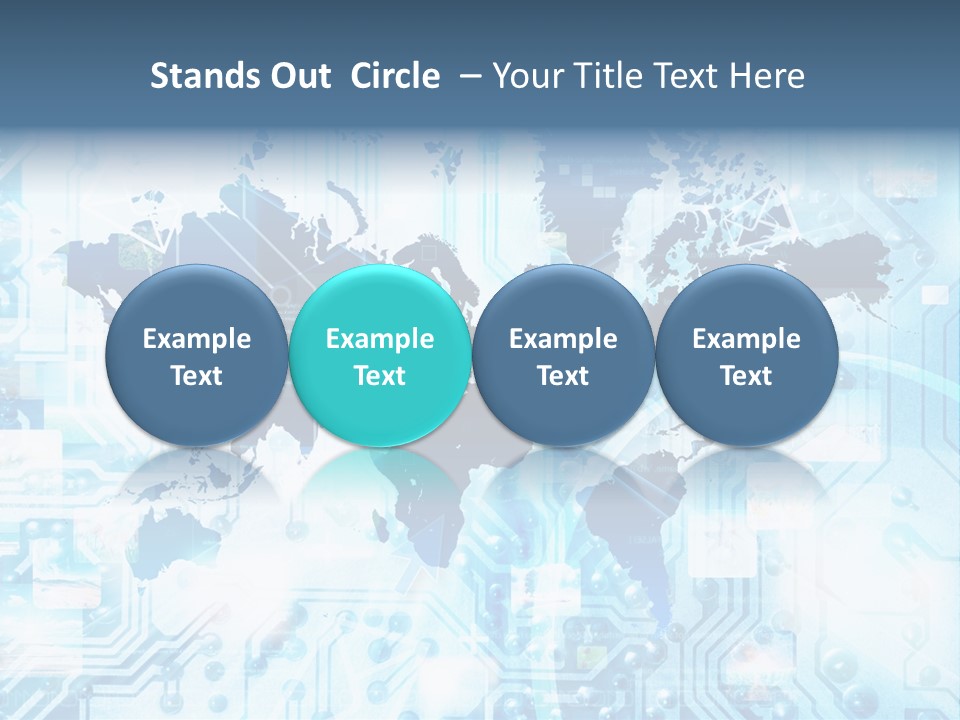 Globe Map Communications PowerPoint Template