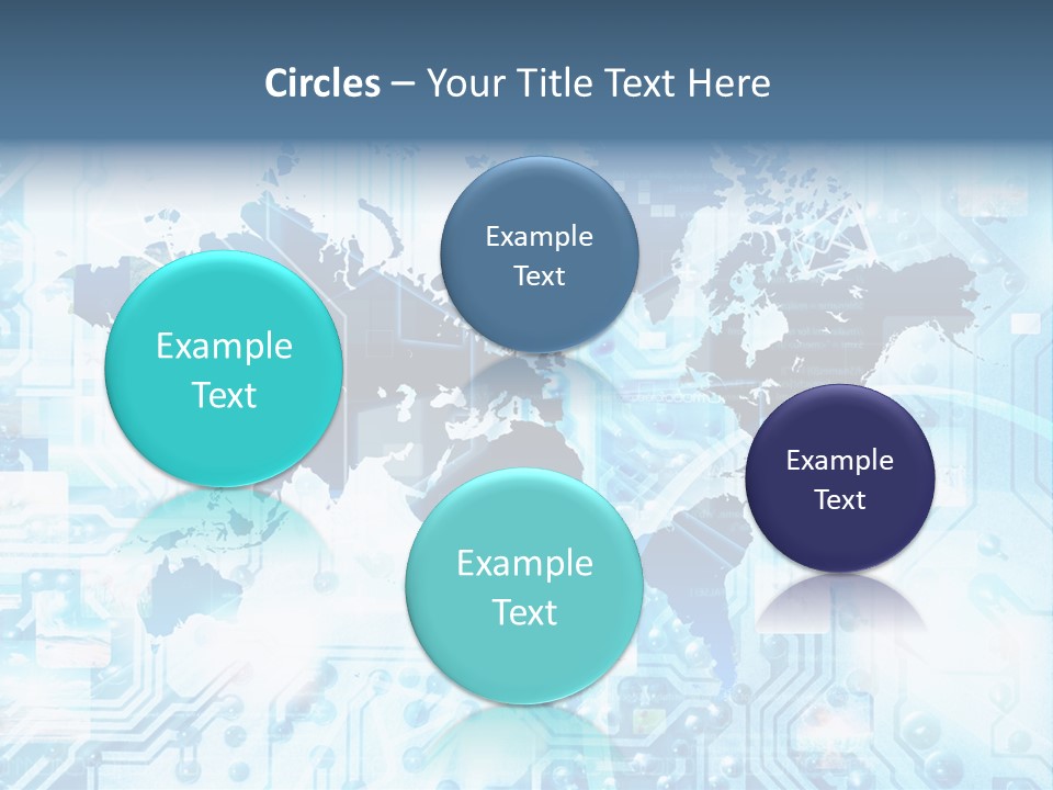 Globe Map Communications PowerPoint Template