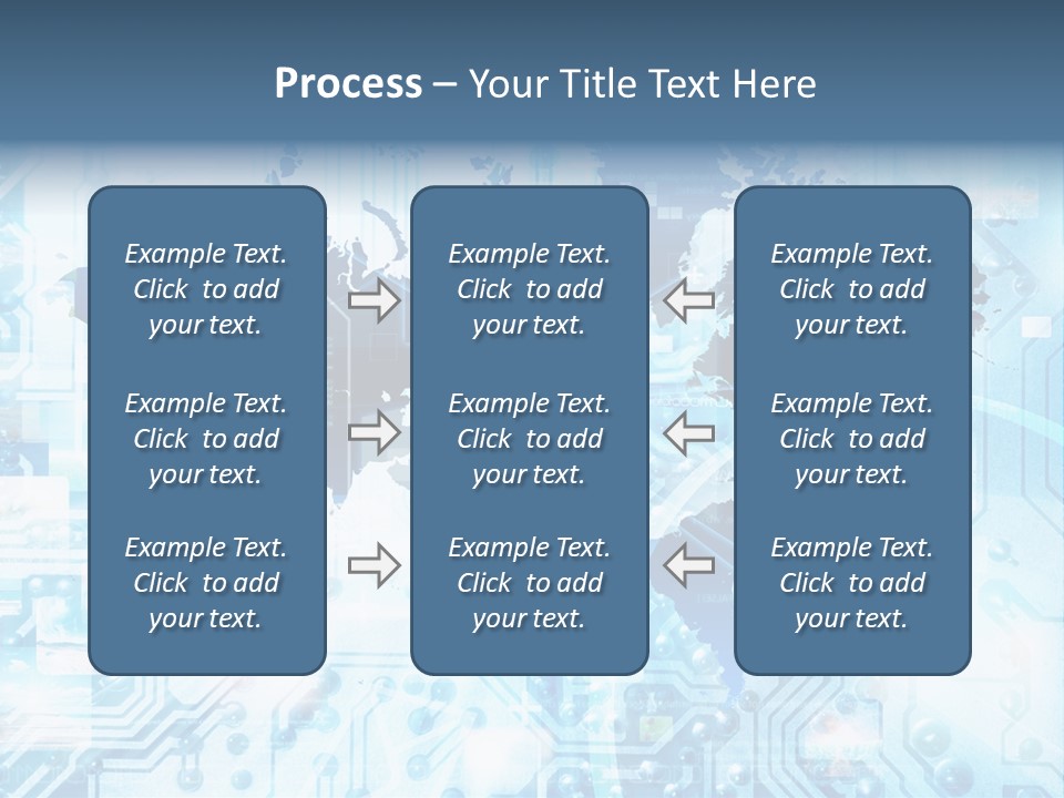 Globe Map Communications PowerPoint Template
