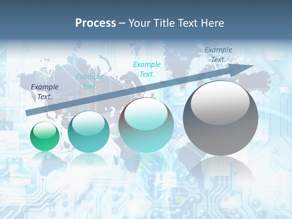 Globe Map Communications PowerPoint Template