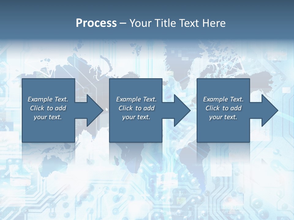 Globe Map Communications PowerPoint Template